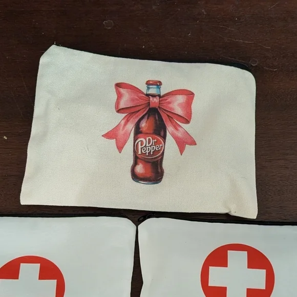New Dr. Pepper Canvas Pouch Stuffed With Goodies - Picture 1 of 5